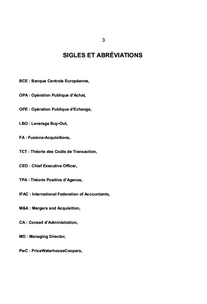 Fusions & Acquisitions et Gouvernance