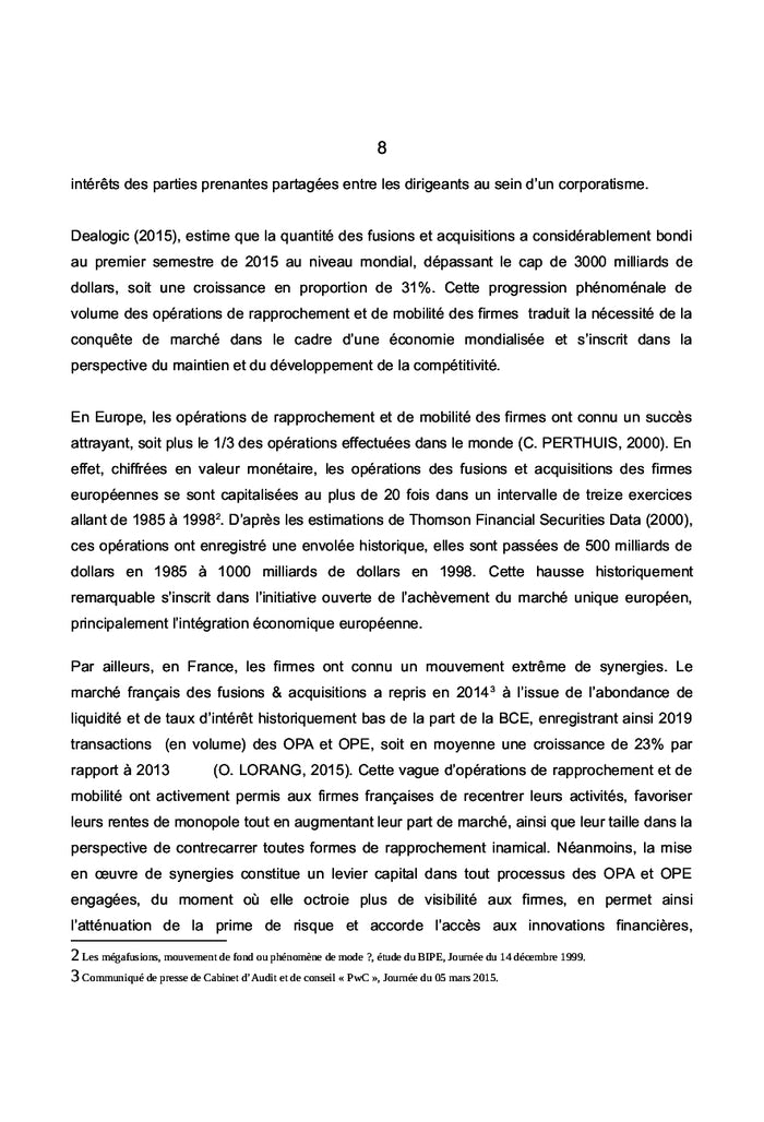 Fusions & Acquisitions et Gouvernance