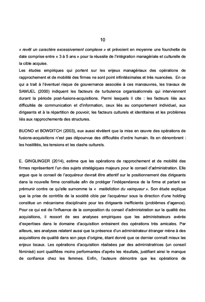 Fusions & Acquisitions et Gouvernance