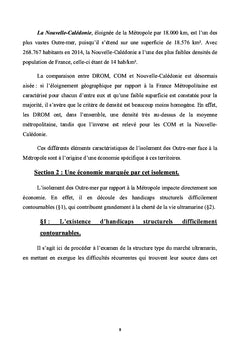 L'adaptabilite du droit de la concurrence aux Outre-mer
