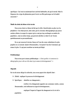 Demographie et developpement A Madagascar