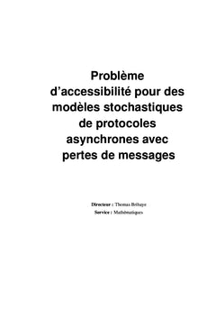 Problème d'accessibilité pour des protocoles asynchrones.