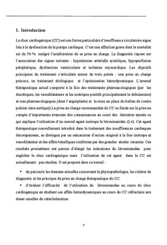 Levosimendan: un traitement prometteur du choc cardiogenique