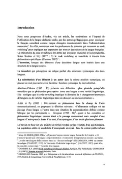 Le Code switching A l'ecole marocaine