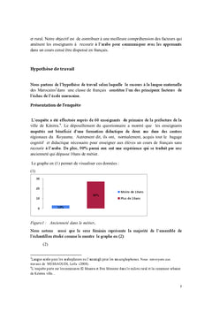 Le Code switching A l'ecole marocaine