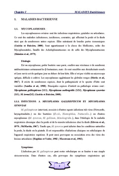 Dominantes pathologiques des volailles