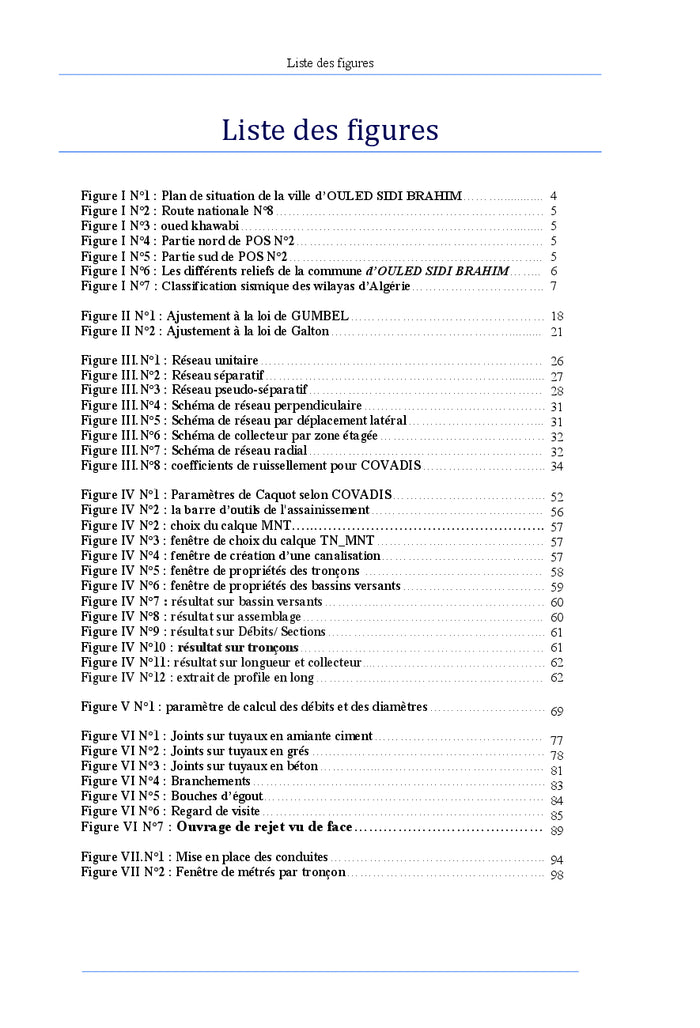 Conception et dimensionnement d'un réseau d'assainissement