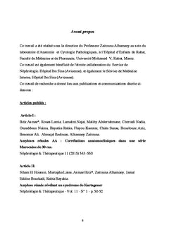 Etude d'une cohorte d'amylose clinique et infraclinique