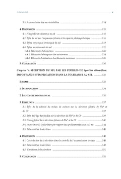 Adaptations au strèss salin (NaCl / eau de mer) de deux halophytes