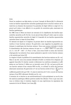 Propriétés caractéristiques d'une fonction variance