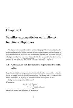 Propriétés caractéristiques d'une fonction variance