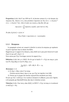Propriétés caractéristiques d'une fonction variance