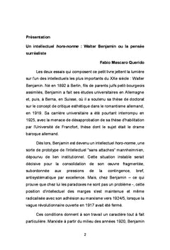 Un intellectuel hors norme: Walter Benjamin ou la pensée surréaliste