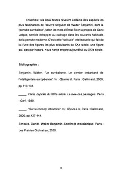 Un intellectuel hors norme: Walter Benjamin ou la pensée surréaliste
