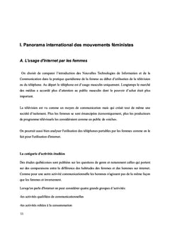 L'Utilisation d'Internet par les Québécoises et les Françaises
