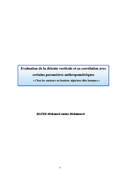 Évaluation de la détente verticale
