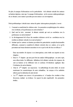 Évaluation de la détente verticale