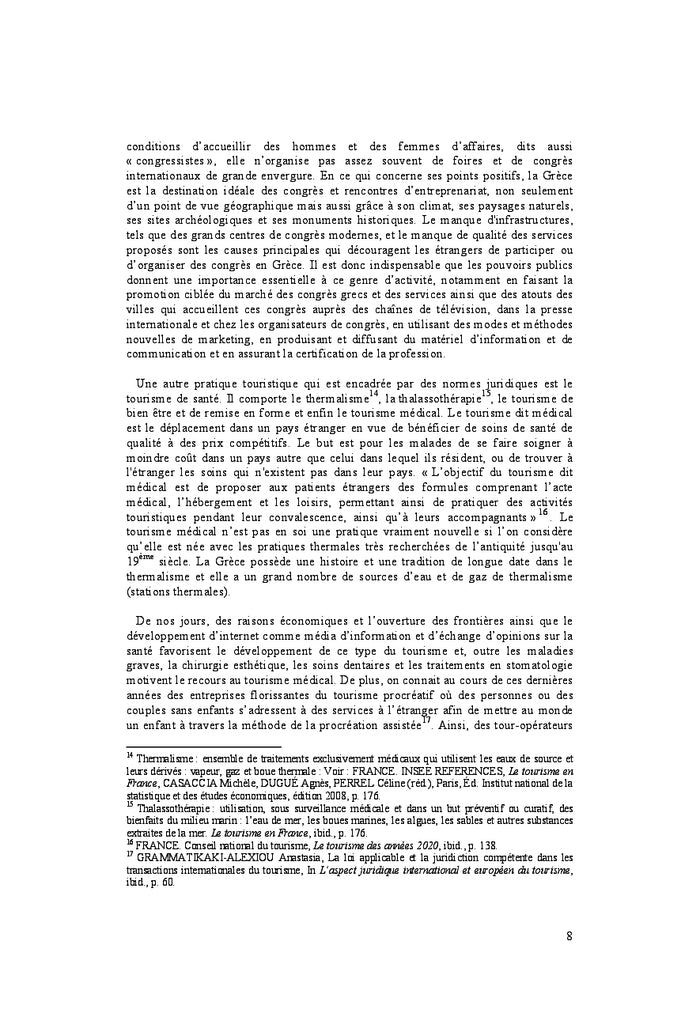 Cadre juridique du tourisme en Grèce