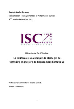 Californie: une stratégie de territoire face au changement climatique