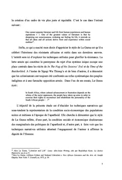 L'oeuvre romanesque d'Alex La Guma