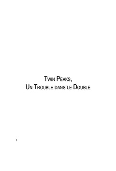 Twin Peaks, un trouble dans le double