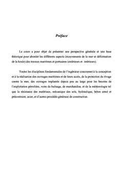 Conception et réalisation des ouvrages maritimes
