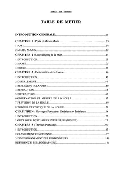 Conception et réalisation des ouvrages maritimes
