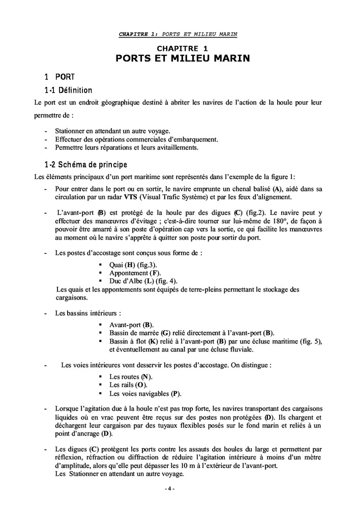 Conception et réalisation des ouvrages maritimes