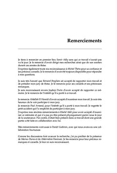 Etude des Problemes Unilateraux