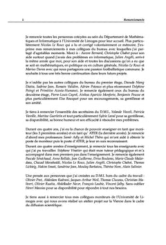 Etude des Problemes Unilateraux