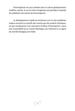 Utilisation de Bacillus thuringiensis comme bio-insecticide