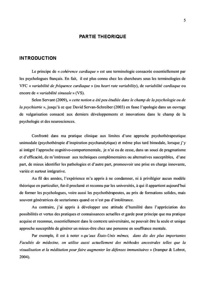 L entrainement a la cohérence cardiaque dans la gestion du stress