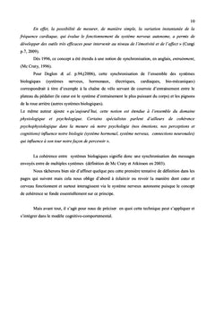 L entrainement a la cohérence cardiaque dans la gestion du stress