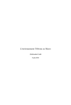 L'environnement télécom au Maroc