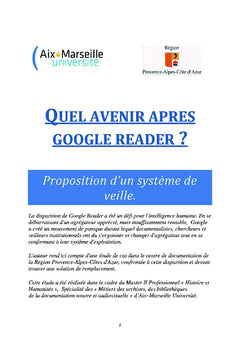 Quel avenir après google reader ?