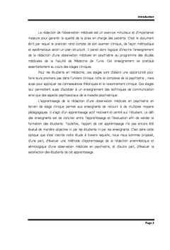 La rédaction d'observation médicale en psychiatrie
