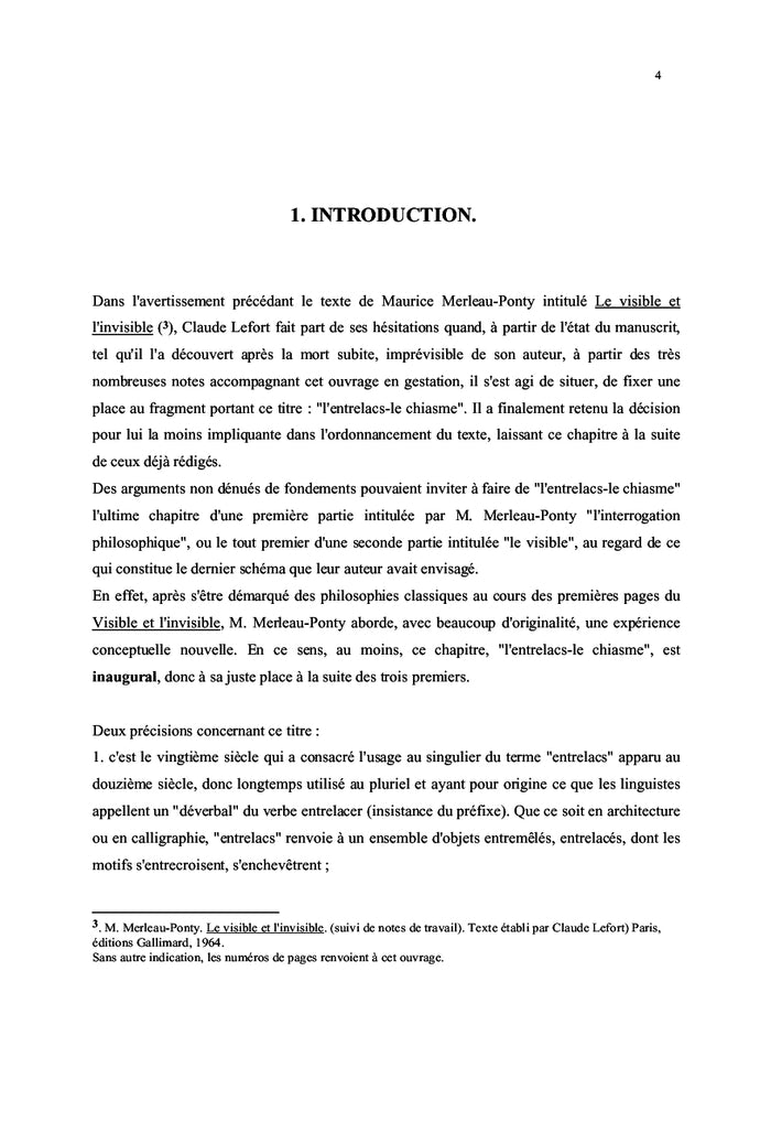 Maurice Merleau-Ponty et le concept de chiasme