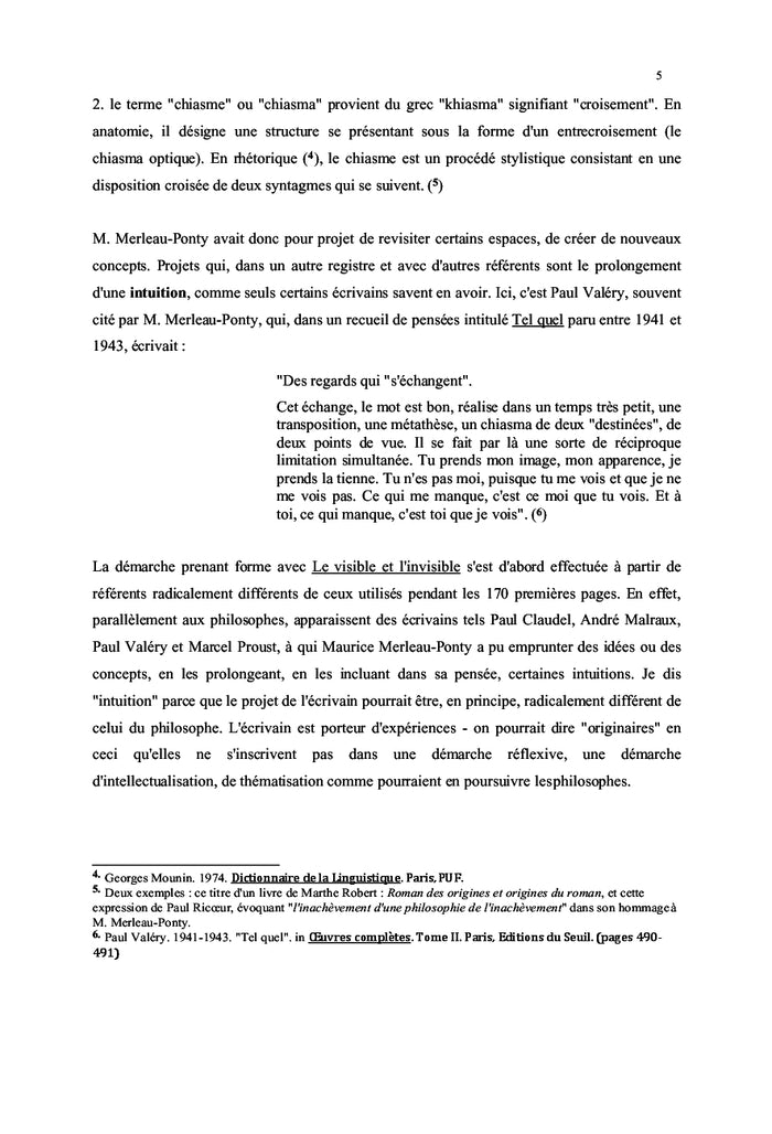 Maurice Merleau-Ponty et le concept de chiasme