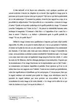 La greffe partielle de visage