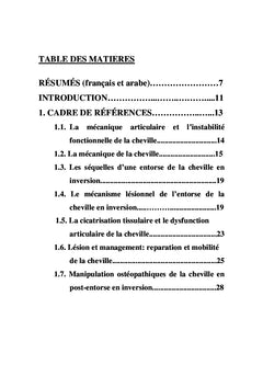 L'ostéopathie structurelle en post-entorse de la cheville