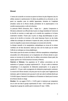 L'ostéopathie structurelle en post-entorse de la cheville