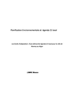 Planification environnementale et agenda 21 local