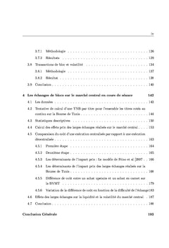 Larges échanges: marché de bloc vs parquet