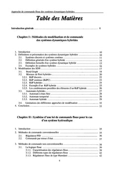 Approche de Commande Floue des Systèmes Dynamiques Hybrides