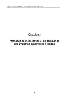Approche de Commande Floue des Systèmes Dynamiques Hybrides