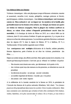 Violence : causes et recherches de solutions