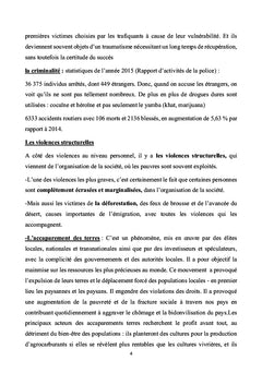 Violence : causes et recherches de solutions