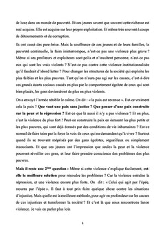 Violence : causes et recherches de solutions