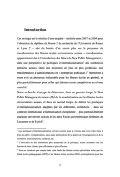 Les Hautes écoles universitaires suisses, la mondialisation et le NPM