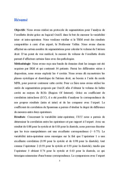 Etude de la variabilité inter- et intra-opérateur